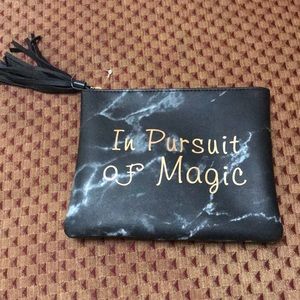 In Pursuit Of Magic makeup bag pouch clutch Vegan
